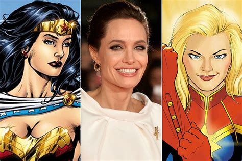 Angelina Jolie Eyes Captain Marvel And Wonder Woman