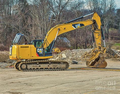 Caterpillar Cat 329e Excavator Photograph By Randy Steele