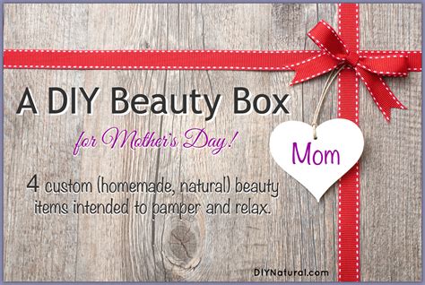 Discover 10 unique christmas gifts for mom even for the more casual mom, a cute tote bag could be just what she needs to make shopping there's nothing like a homemade gift to show mom how much you care about her, and there are so. Homemade Mother's Day Gifts - A DIY Beauty Box for Moms