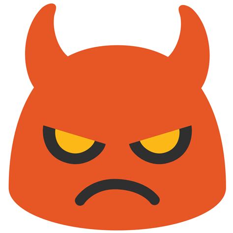 T Shirt Emoji Devil Angry Face Sticker Evil Png Download 10241024