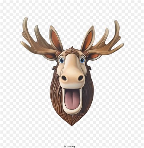 Moose Moose Emoji Cabeça Png Transparente Grátis