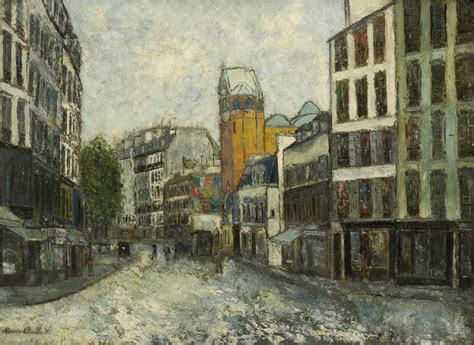 Maurice Utrillo La Rue Des Abbesses 1910 Moma Paris Painting