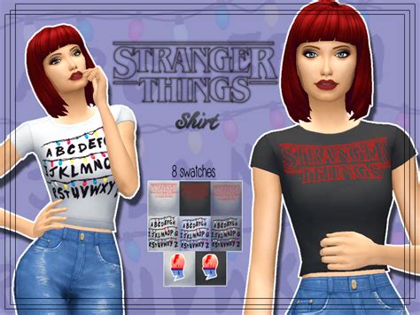 Kass Sims 4 Stranger Things Shirt Maxis Match Sims 4 Updates ♦