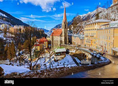 Mountains Ski Resort Bad Gastein Austria Stock Photo Alamy