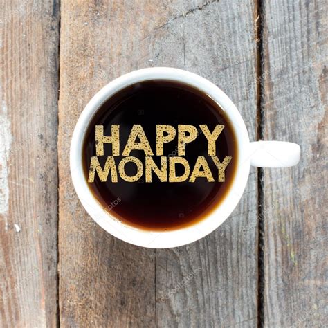 Coffee With Happy Monday In Cup — Stock Photo © Roobcio 86072278