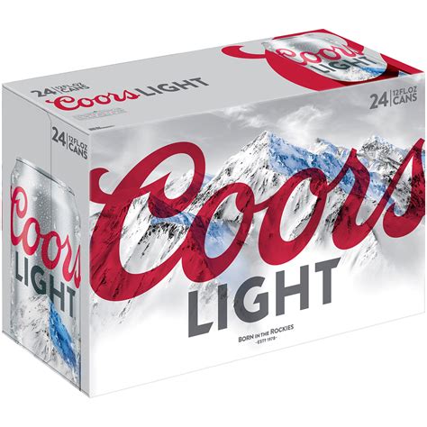 Coors Light Lager Beer 24 Pack 12 Fl Oz Cans 42 Abv Drink