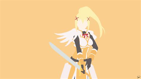 Wallpaper Darkness Konosuba Kono Subarashii Sekai Ni Shukufuku Wo Minimalism X