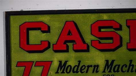 Case 77 Single Sided Smalt Sign H132 Schaaf Tractor And Truck Museum