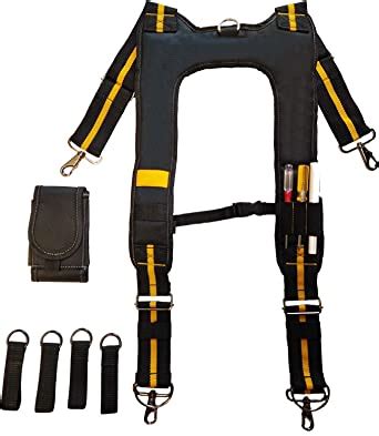 Amazon Com Padded Tool Belt Suspenders Heavy Duty Work Suspenders