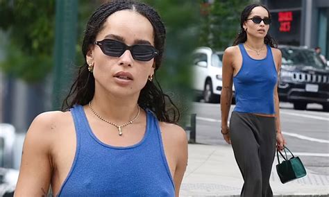 zoe kravitz shows off her pokies in nyc 22 photos [updated] nude celebrity