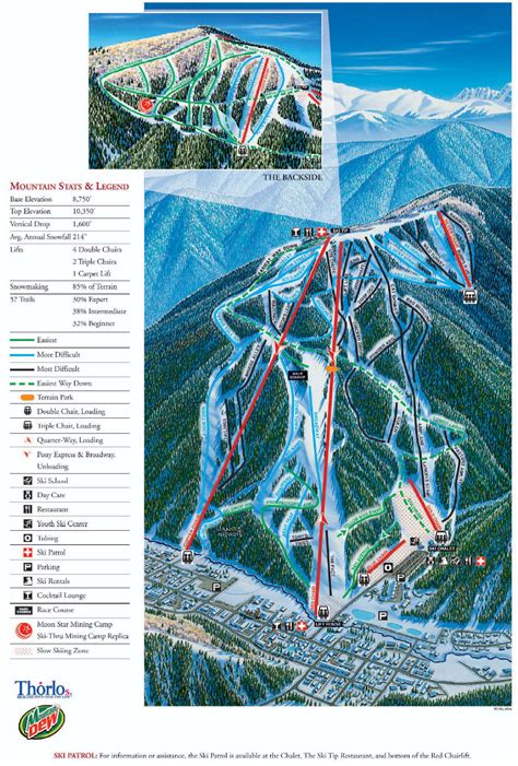 Red River Ski Trail Map Red River Nm Mappery