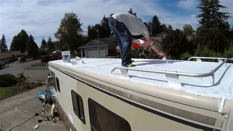 The most common uses for flex seal are: RV ROOF REPAIR (Part 3) - Applying Lap Sealant & Henry's ...