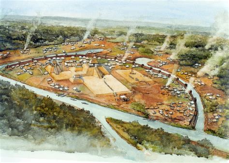 Etowah A Site Of The Mississippian Culture 1000 1550 Ad Georgia Usa Papertowns
