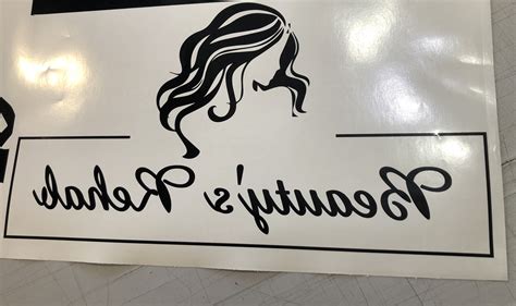 Custom Hair And Beauty Salon Sign Shop Window Vinyl Decal Etsy