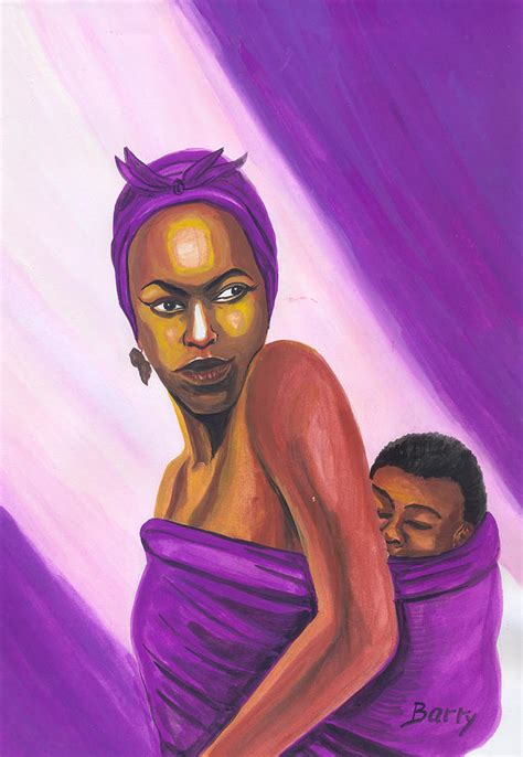 Senegalese Woman Painting By Emmanuel Baliyanga Fine Art America