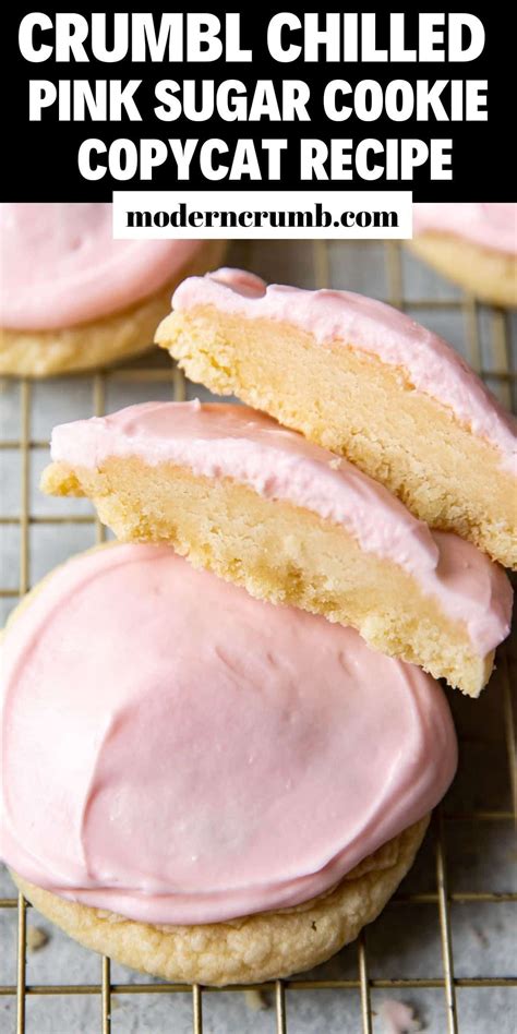 Crumbl Pink Chilled Sugar Cookie Copycat Recipe Crumble Cookie Recipe Tasty Baking Sugar