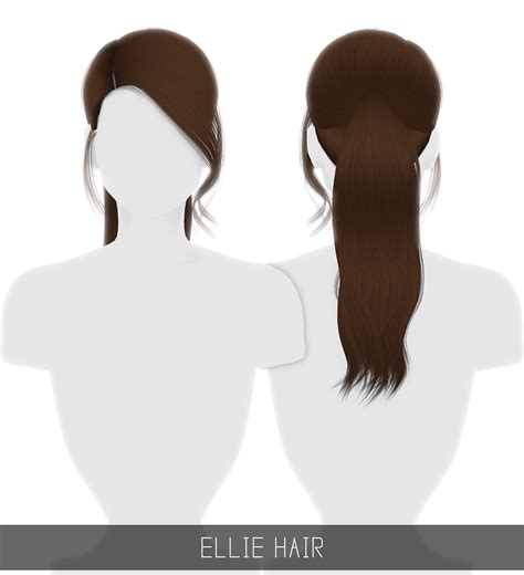 Simpliciaty Ellie Hair Sims 4 Hairs