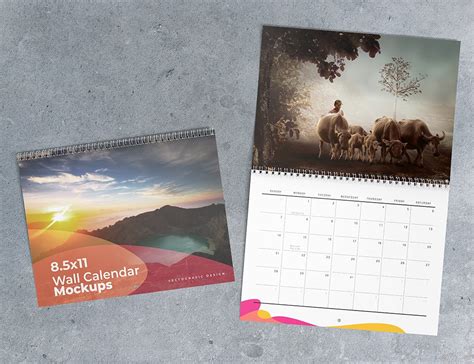 Wall Calendar Mockups Wall Calendar Mockups Download Link All Access