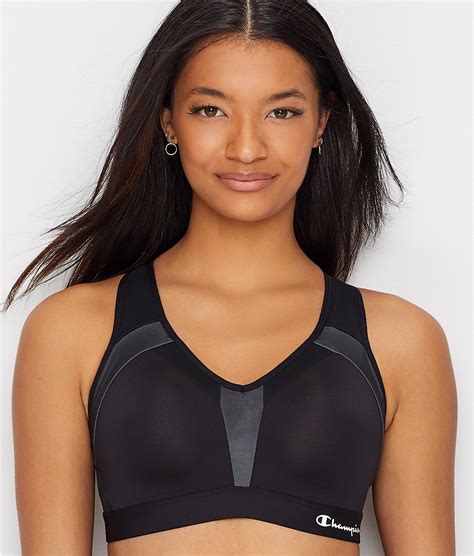 Champion Black Motion Control High Impact Sports Bra Us 42c Uk 42c