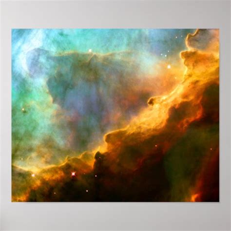 Omega Swan Nebula Hubble Telescope Poster