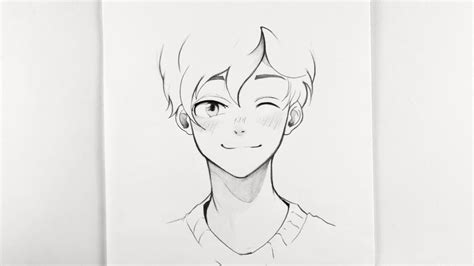 Cute Anime Sketch How To Draw Easy Anime Boy Anime Drawing Step By