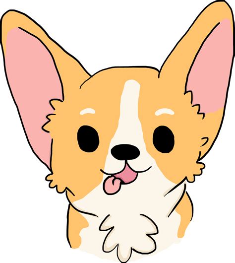 Cute Corgi Cartoon Png / This cartoon dog drawing is ...
