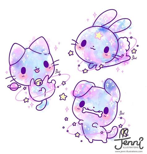 Space Pets Space Galaxy Pastel Bunnylove Catlove Doglove