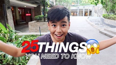25 Things You Need To Know About Me Youtube