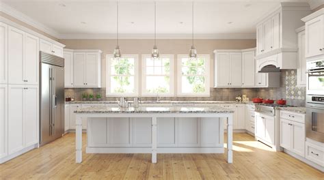Rustic kitchen cabinets are well known for their rugged aesthetics, natural appearance and strong character. Buy RTA Newport White Shaker Kitchen Cabinets, Shop White ...