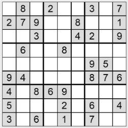 Sudoku zum Ausdrucken Nr. 1