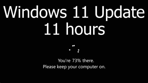 Windows 11 Update Screen 11 Hours Real Count In 4k Uhd Youtube