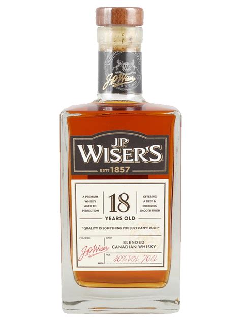 j p wisers 18 year old blended canadian whisky house of malt