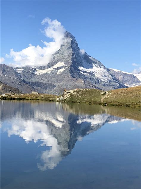 Mirror Mirror The Matterhorn Is Beautiful Reflected In The Stellisee