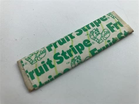 Stará Retro Nerozbalená Plátková žvýkačka Fruit Stripe Chewing Gum