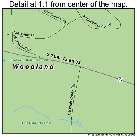 Woodland Utah Street Map 4985040