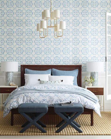 Serena And Lily Wentworth Wallpaper Interior Design Bedroom Discount