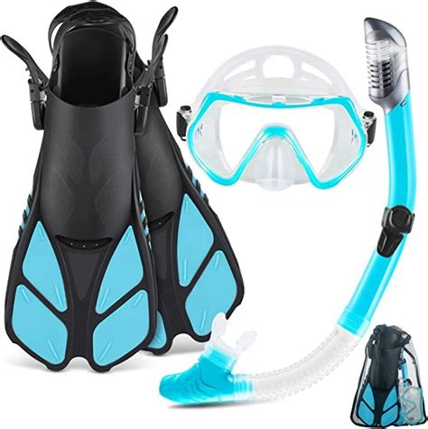 Zeeporte Mask Fin Snorkel Set With Adult Snorkeling Gear Paradise Island Hurghada