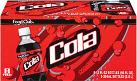 Food Club Cola 12 Oz Soda 8 Pkg Nutrition Information Innit