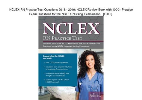 Nclex Rn Practice Test Questions 2018 2019 Nclex Review Book With