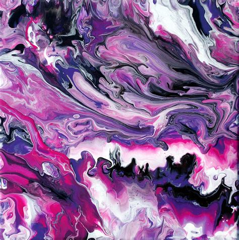 Purple And Pink Fluid Painting By Mark Chadwick On Deviantart