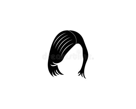 Woman Hair Style Icon And Symbol Silhouette Vectors Stock Vector