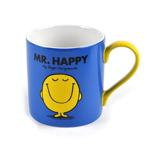 Mr Happy Full Colour Mr Men And Little Miss Mug Collection Pink Cat