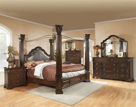 Brown green rustic lodge log cabin country home patchwork from log king size bedroom set , image source: King Size Canopy Bedroom Sets - Home Furniture Design
