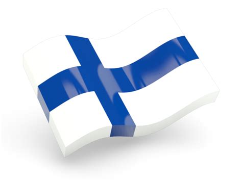 Finnland flagge skandinavien sticker finnland. Glossy wave icon. Illustration of flag of Finland