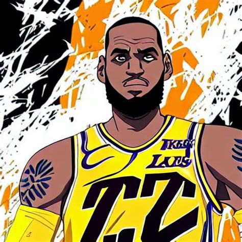 Lebron James In Anime Form Openart