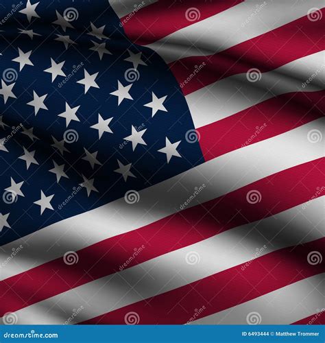 Rendered American Square Flag Stock Illustration Illustration Of