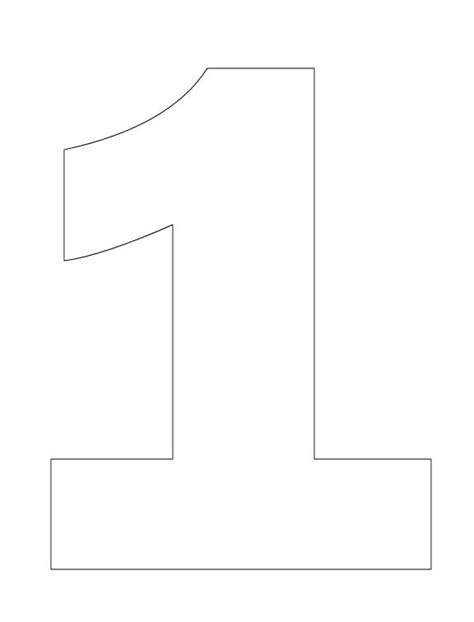 Coloring Pages Numbers 1 One