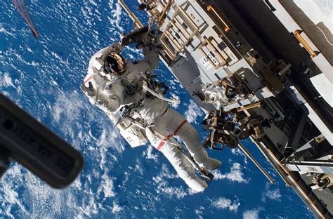 Astronauts Aboard The Iss Go For A Spacewalk Fix Faulty Antenna