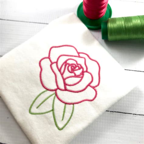 Rose Embroidery Design - Designs By Babymoon