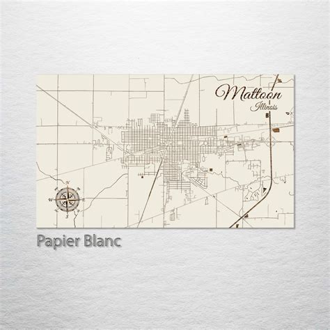 Mattoon, Illinois Street Map – Fire & Pine